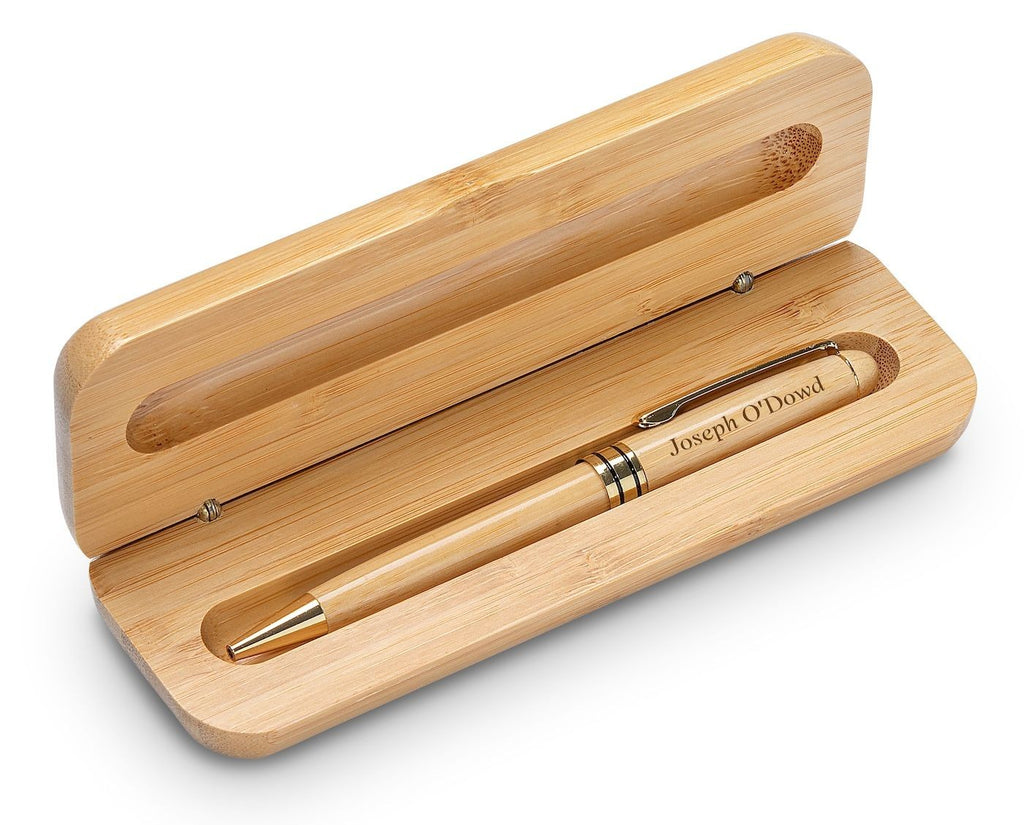 Bamboo Engraved Wood Pen and Box - Executive Gift Shoppe