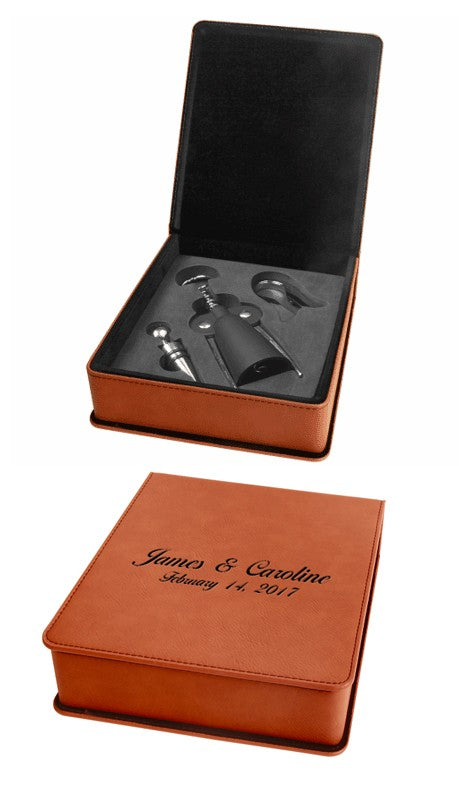 Personalized Rawhide 3 Piece Wine Tool Set