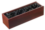 Rosewood Single Bottle Wine Box with See-Through Lid - Executive Gift Shoppe