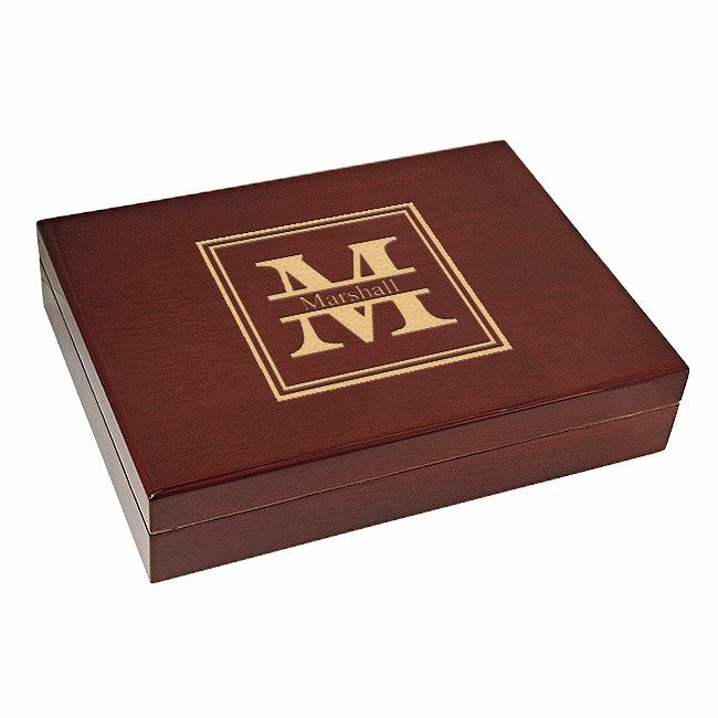 Split Monogram Piano Finish 30 Cigar Humidor