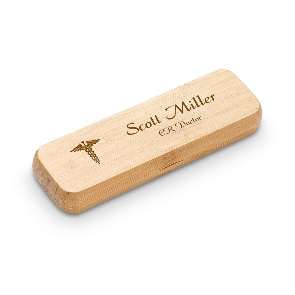 Medical Theme Bamboo Pen and Box Set - Executive Gift Shoppe