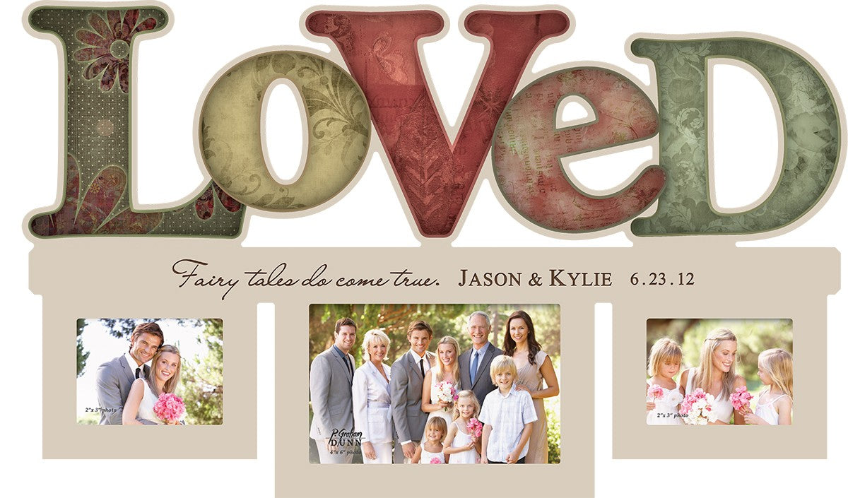 Personalized Loved Word Style Photo Frame