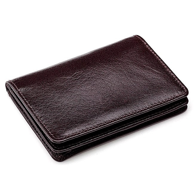 Leather Credit Card Wallet w/ ID Window - Executive Gift Shoppe