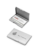 Best Teacher Ever Personalized Steel Business Card Holder
