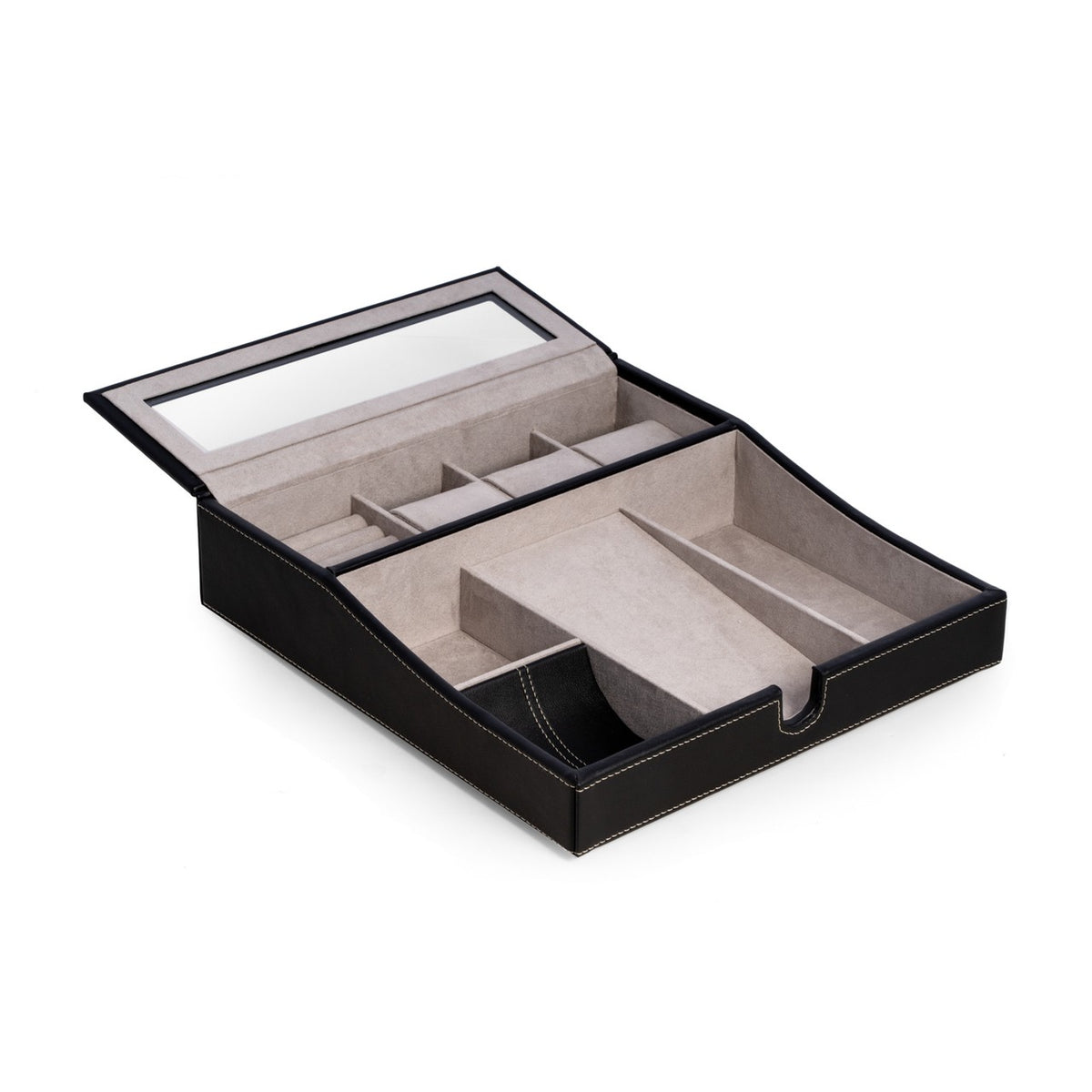 Leather Valet Box With Phone Tray