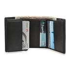 RFID Collection Trifold Wallet With ID Flap