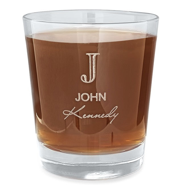 Full Name Monogram Whiskey Glass