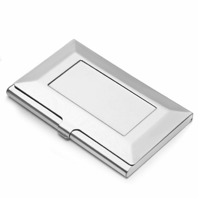 The Frame Engraved Steel Business Card Holder - Executive Gift Shoppe