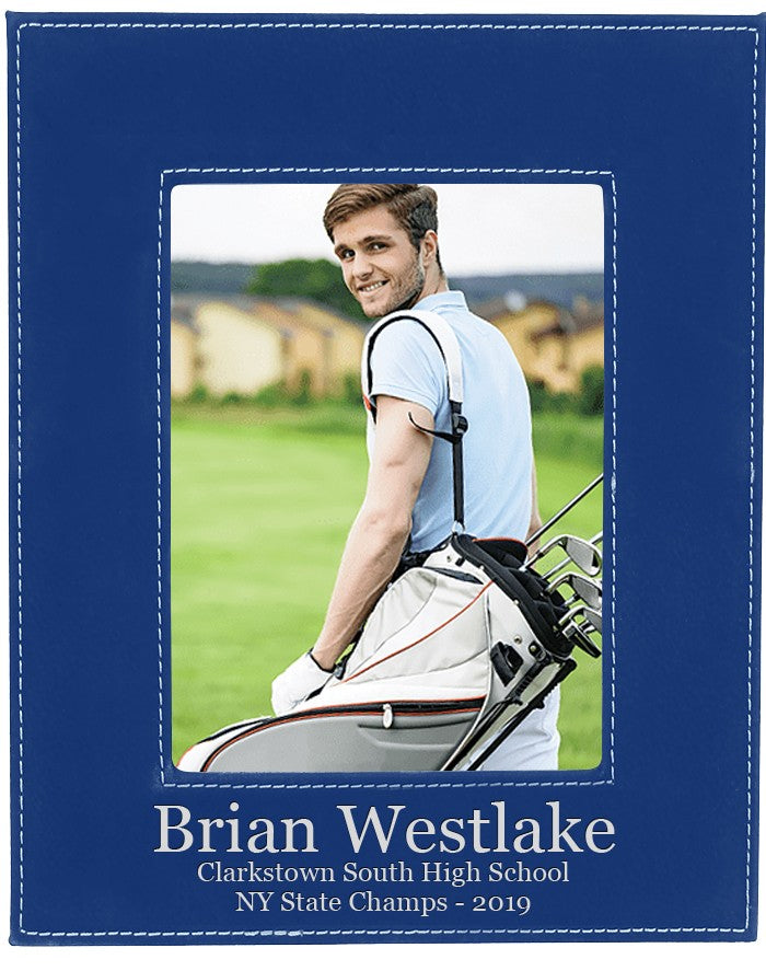 Personalized Blue & Silver 5" x 7" Picture Frame