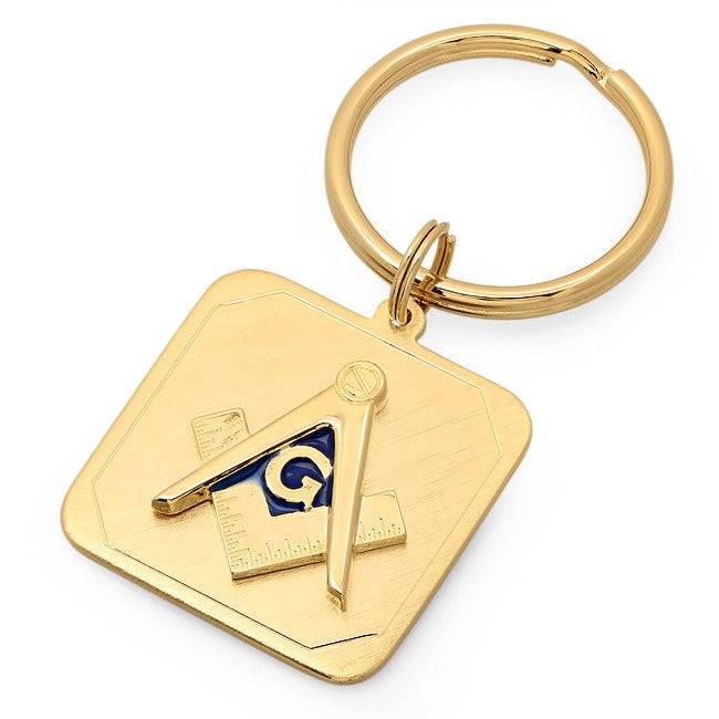 Masonic Emblem Brass Key Ring - Executive Gift Shoppe