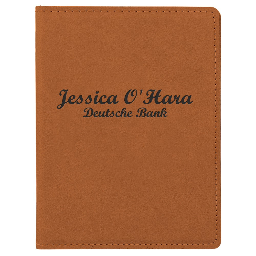 Personalized Rawhide Passport Holder