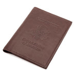 Leather Passport Holder with USA Seal - Executive Gift Shoppe