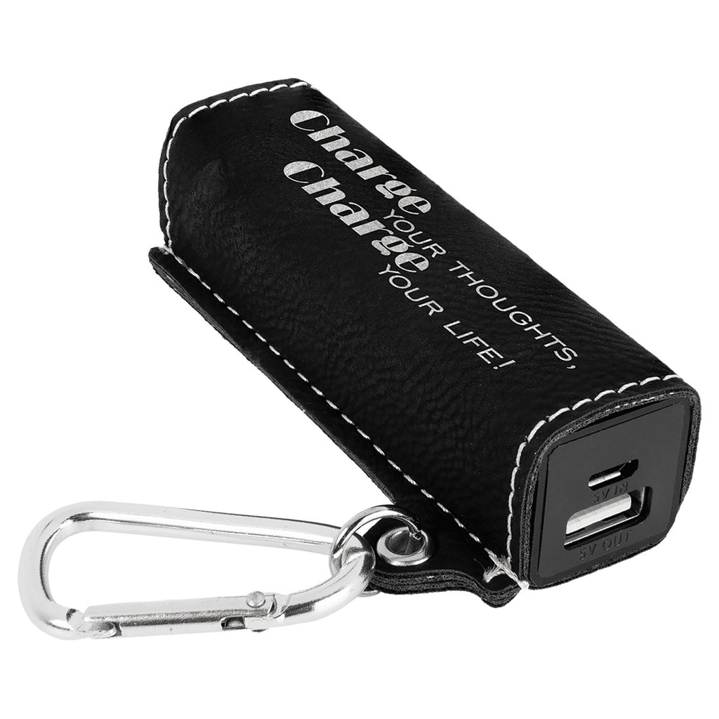 Personalized Black & Silver USB Cell Phone Charger