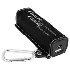 Personalized Black & Silver USB Cell Phone Charger