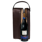 Single Wine Bottle Leather Carrier & Presentation Case