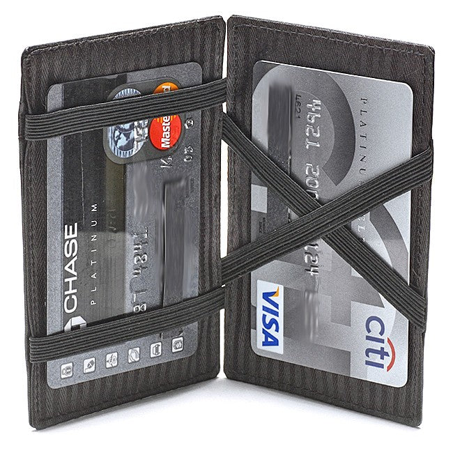 Genuine Black Leather Magic Wallet