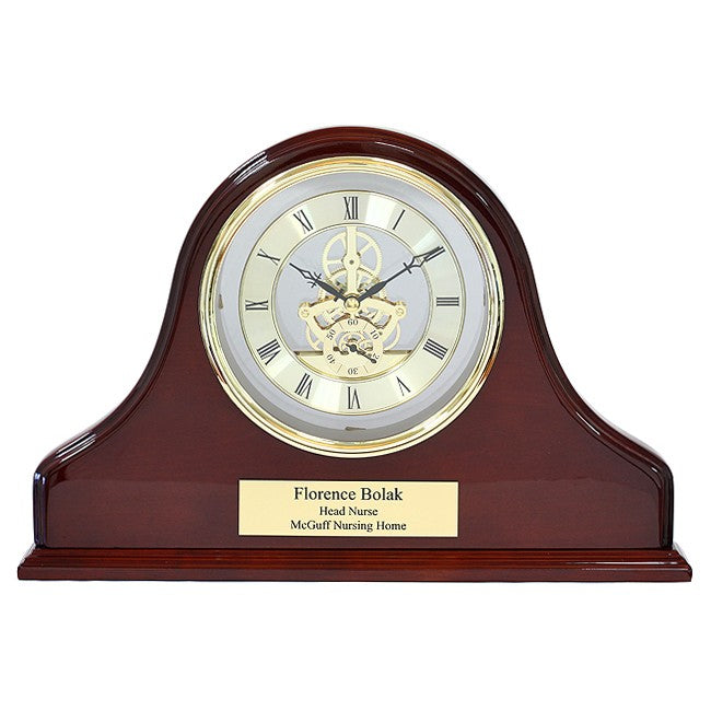 Grand Admiral Personalized Mantel Clock - Executive Gift Shoppe