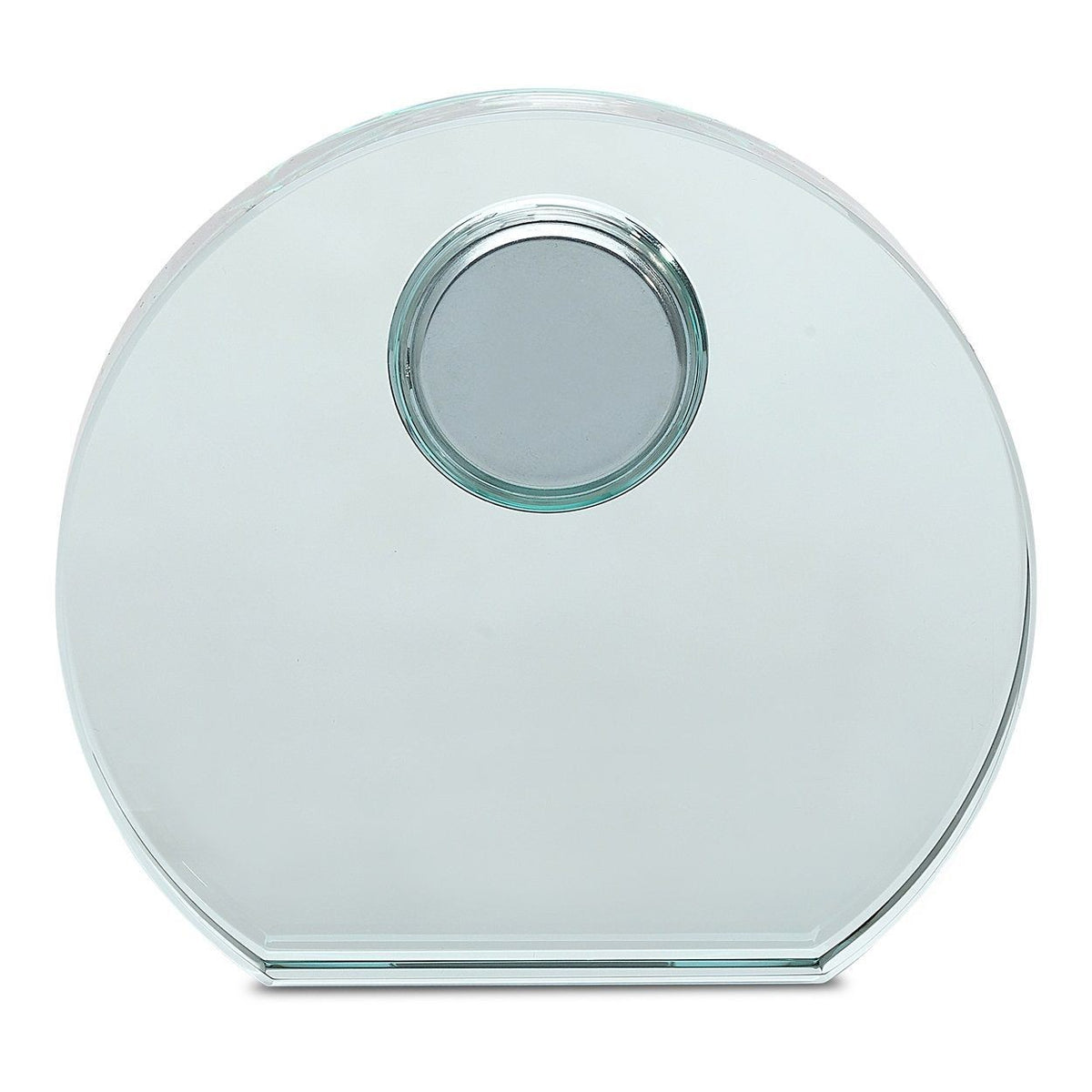 Jade Collection Personalized Round Crystal Desk Clock