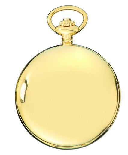 Gold Charles Hubert Pocket Watch & Chain #3904-G - Executive Gift Shoppe