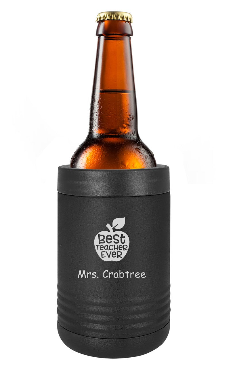 Best Teacher Ever Personalized Insulated Can & Bottle Holder