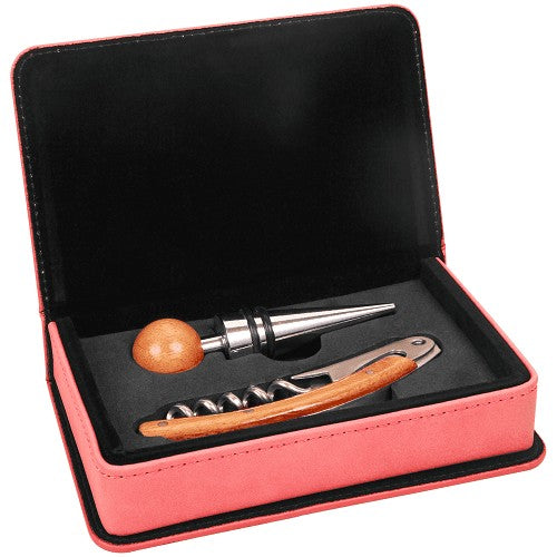 Personalized Pink Wine 2 Piece Tool Set