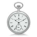 Silver Mechanical Charles Hubert Pocket Watch & Matching Chain #3756-WR - Executive Gift Shoppe