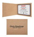 Personalized Light Brown Certificate Holder
