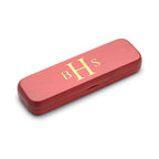 Roman Monogram Cherry Finished Ballpoint Pen & Letter Opener Set