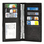 Genuine Leather Credit Card Wallet with Removable Photo Holder