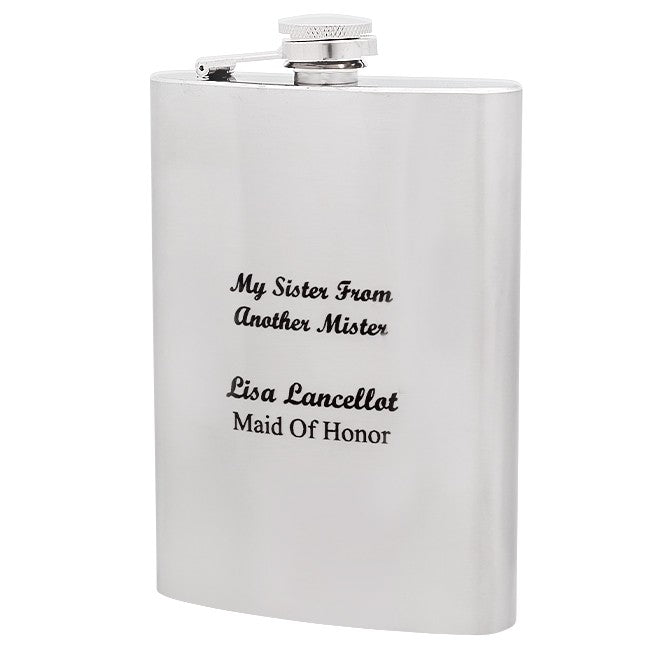 Sister From Anther Mister Engraved Flask - Executive Gift Shoppe