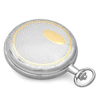 Two Tone Mechanical Charles Hubert Pocket Watch & Chain #3860 - Executive Gift Shoppe