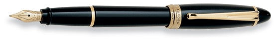 Black & Gold Fountain Pen by Aurora