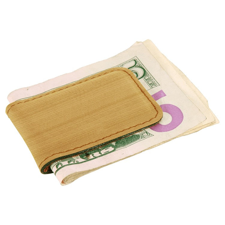 Personalized Bamboo Magnetic Money Clip