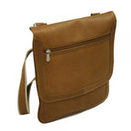 Small Vertical Messenger Bag by Piel Leather - Free Personalization