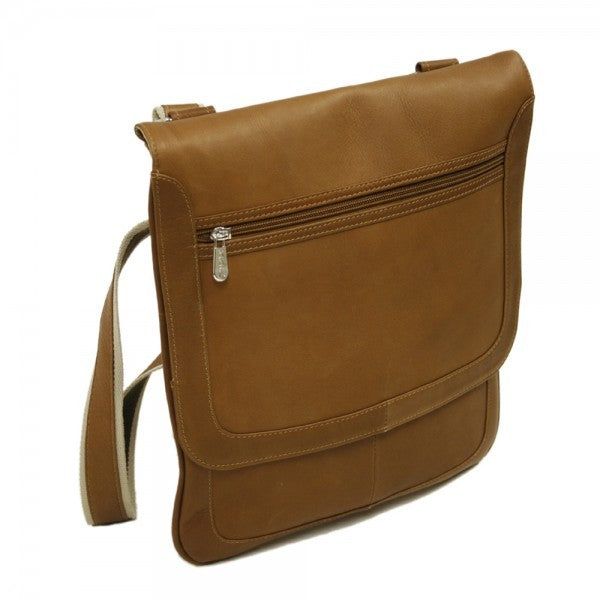 Small Vertical Messenger Bag by Piel Leather - Free Personalization