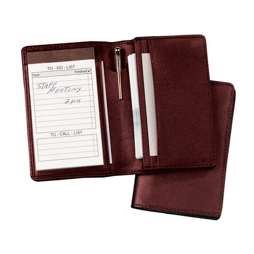 Deluxe Note Jotter & Organizer in Top Grain Napa Leather
