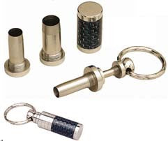 Titanium Finish 4 in 1 Cigar Punch with Injector