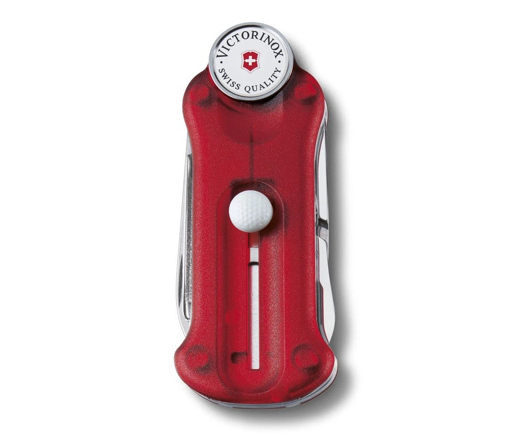 Golftool in Translucent Red by Victorinox Swiss Army Knife
