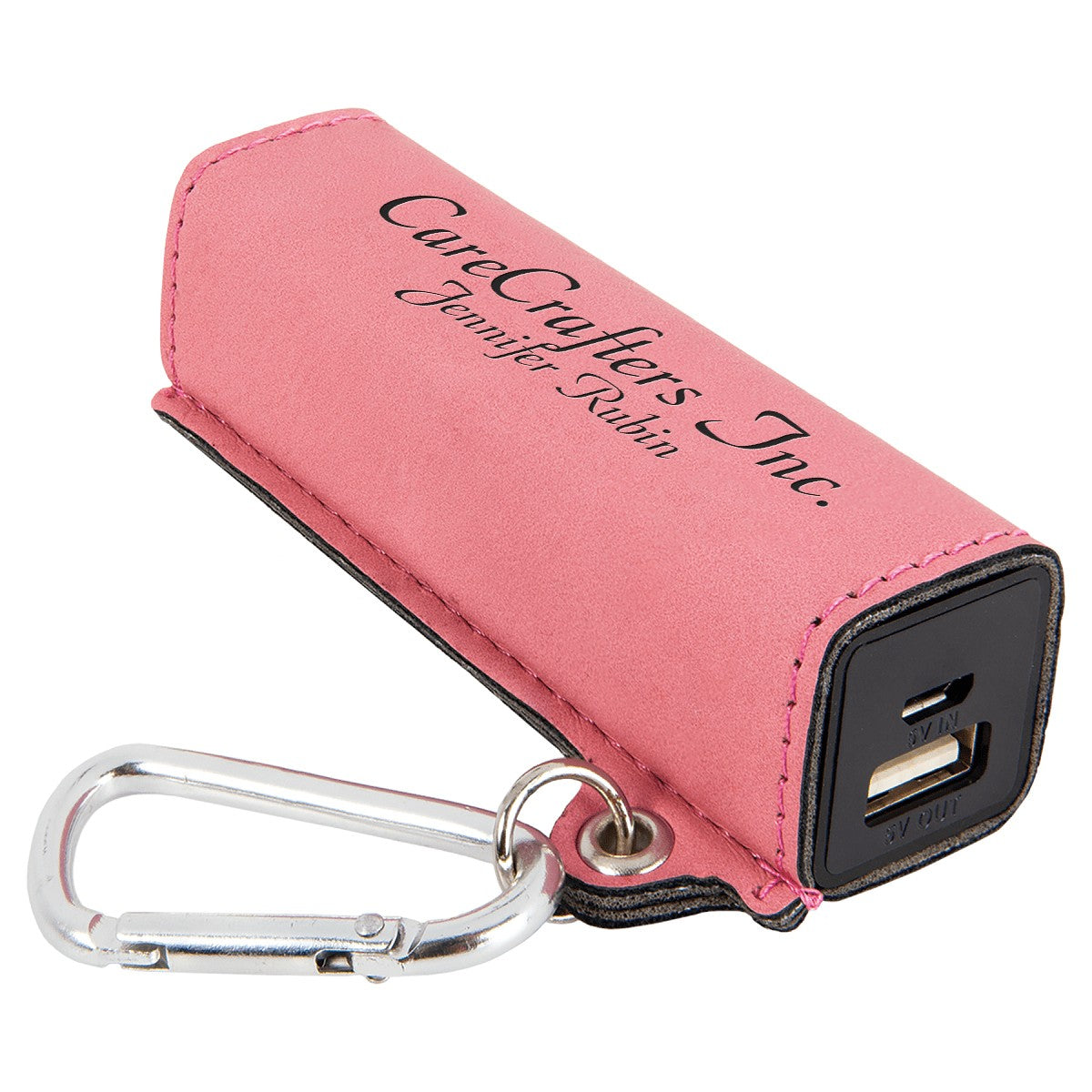 Personalized Pink USB Cell Phone Charger