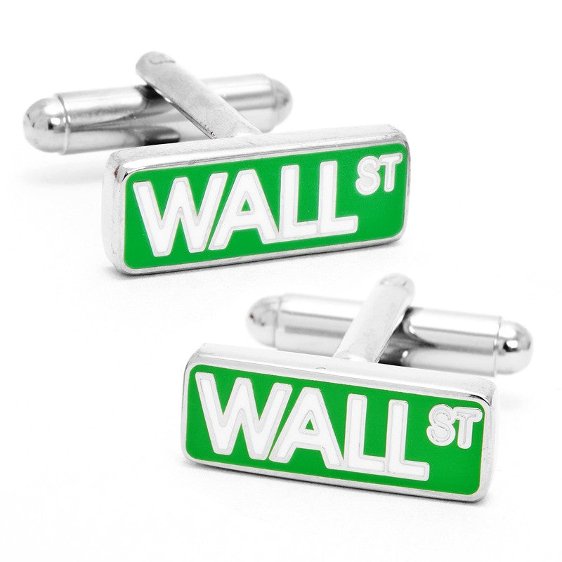 Wall Street Sign Cufflinks
