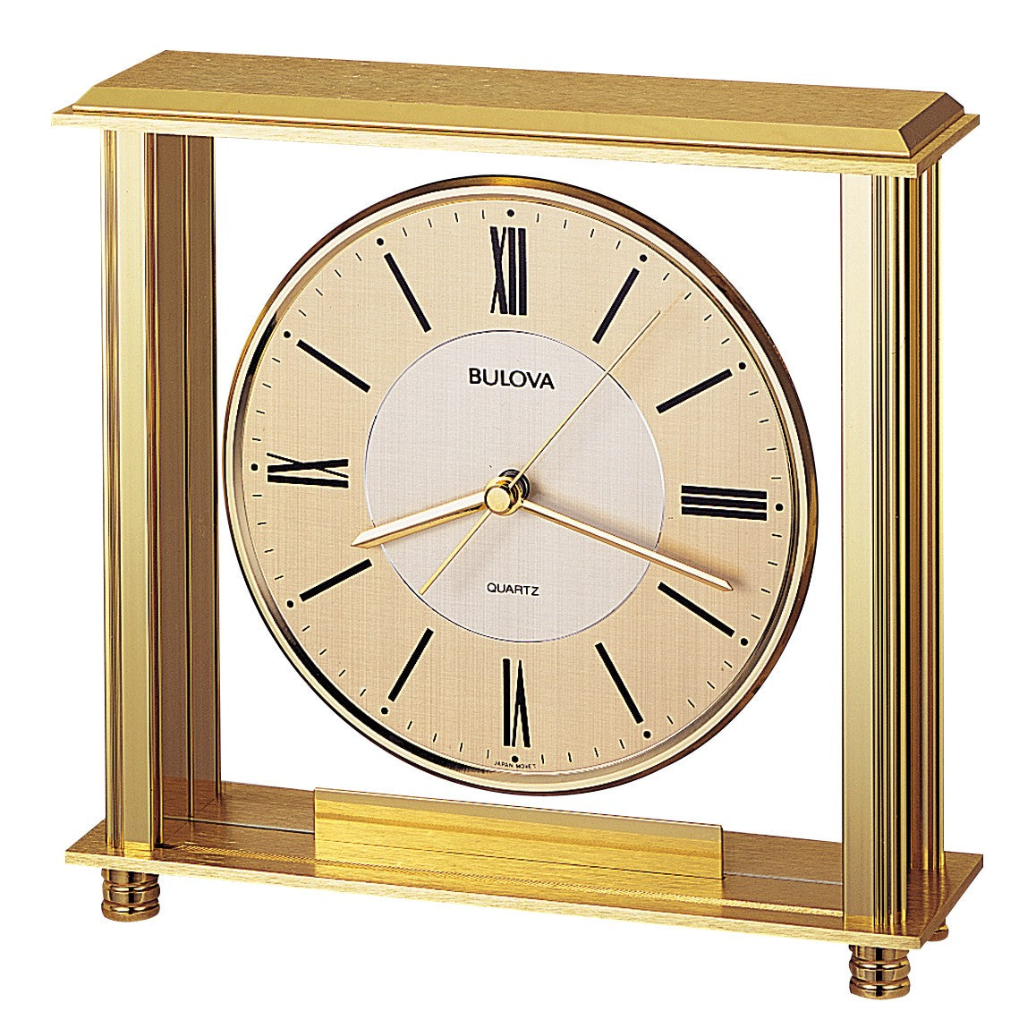 Grand Prix Personalized Metal Table Clock by Bulova