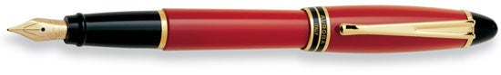 Red & Gold Fountain Pen by Aurora