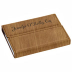 Personalized Bamboo Business Card Case