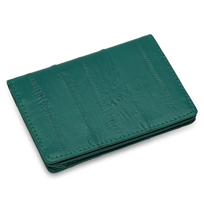 Eel Skin Collection Personalized Business/Credit Card Holder w/ ID Window