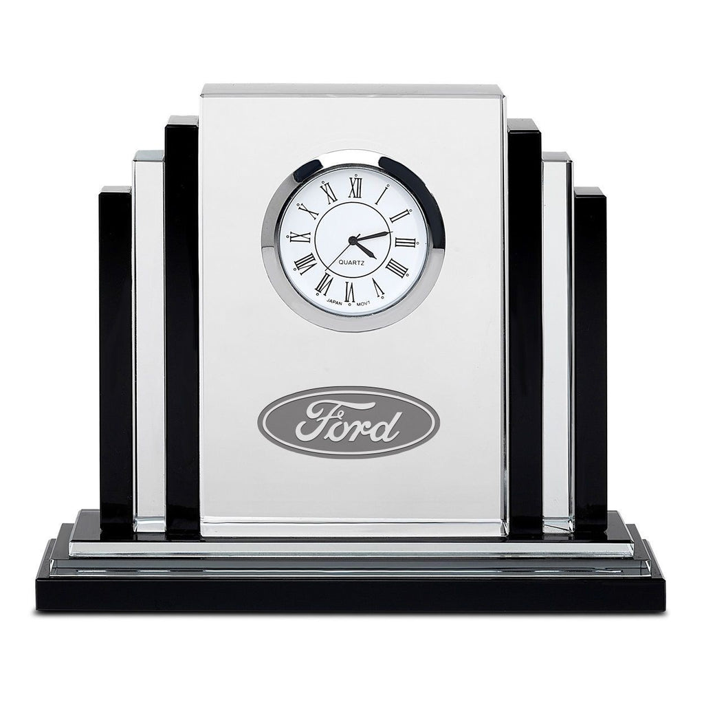 Personalized Step Design Premier Crystal Clock