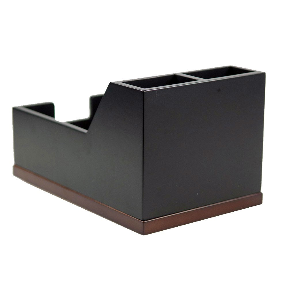 Executive Wooden Pen and Notepad Holder