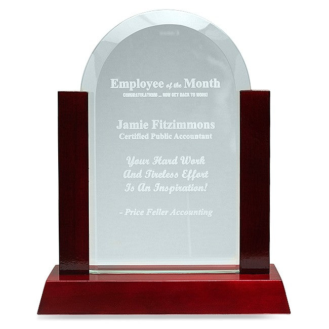 Employee Of The Month Jade Dome & Rosewood Award
