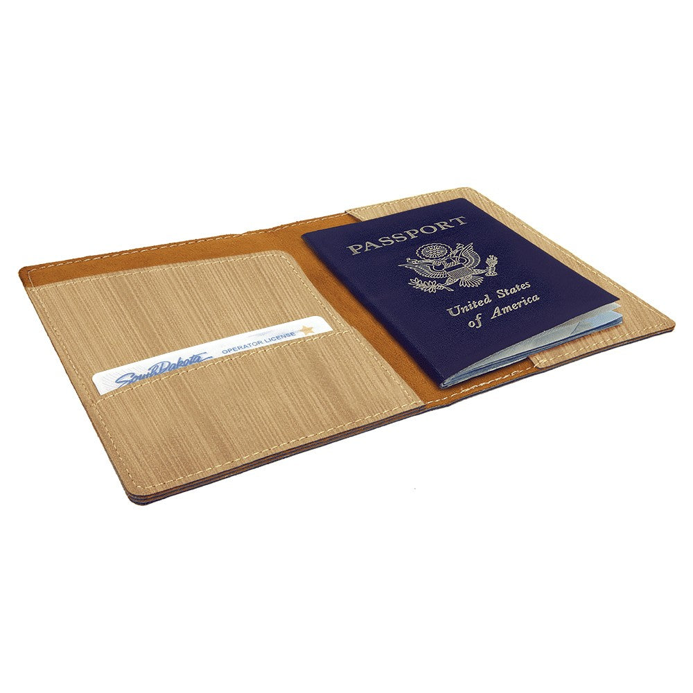 Personalized Bamboo Passport Holder