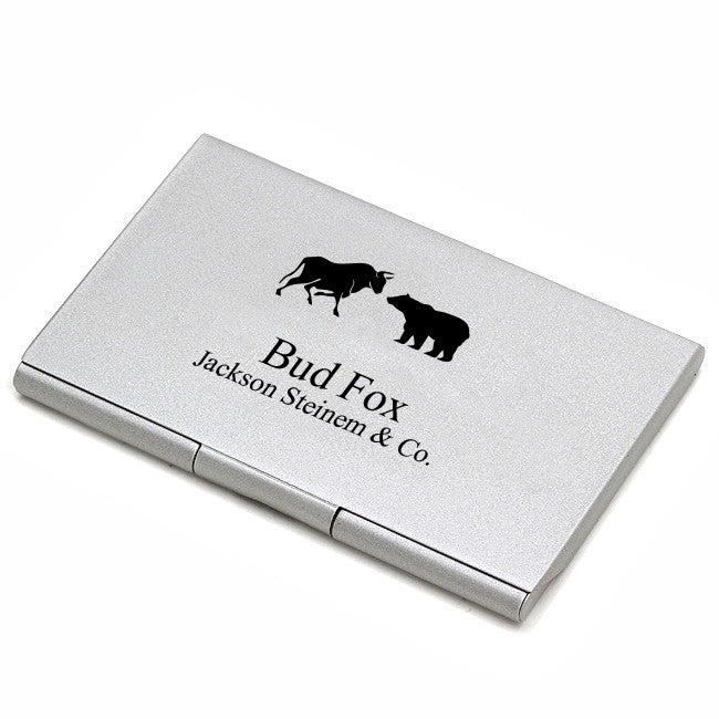 Wall Street Engraved Business Card Case - Executive Gift Shoppe