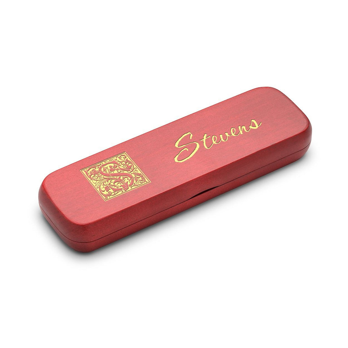 Monogram Cherrywood Double Pen and Box Set - Executive Gift Shoppe
